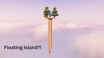 Ik vond een mysterieus drijvend eiland in een Herobrine-mod