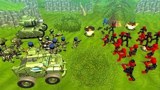 Stickman Tank Battle Simulator Full Walkthrough All Levels / Android Gameplay HD screenshot 1