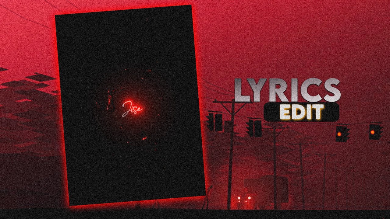 New Trending Glowing Reels Lyrics Video Editing in Alight Motion