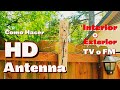 Como Hacer Antena De TV HD Exterior Interior  FM Facil Siple