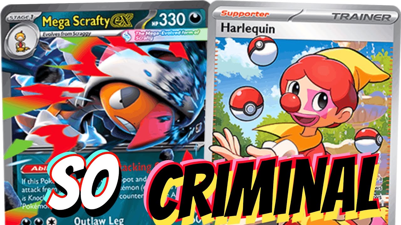 Mega Scrafty ex — это просто незаконно! 🦹🥷 Или отвратительно... С Arbok ex, Toxtricity и New Pech...