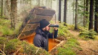 Building of a secret dugout | forest bunker for survival