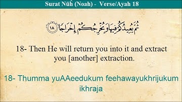 Quran 71 Surat Nuh NOAH English Translation HD سورة نوح مترجمة