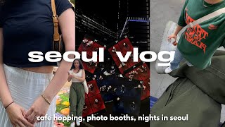 korea diaries 🪐🧸 cafe hopping in apgujeong, photo booths and nights in seoul