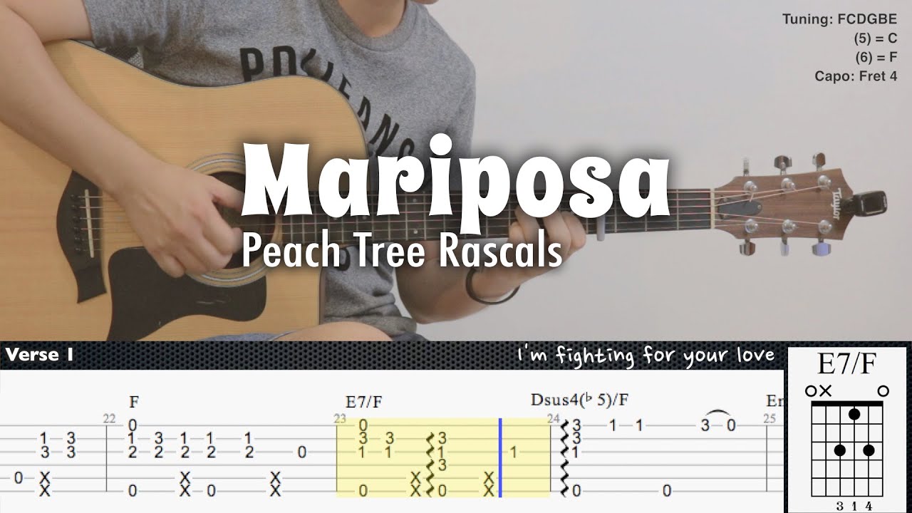 Mariposa - Peach Tree Rascals Cifra para Ukulele [Uke Cifras]