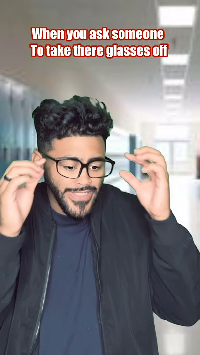 When you ask someone to take there glasses off…🤓💀#comedy credit:@MiniMoochi #viral