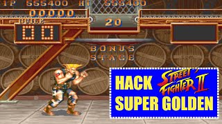 Street Fighter II Hack ➤ Super Golden Edition ➤ Guile Bonus Stage Barrel screenshot 5