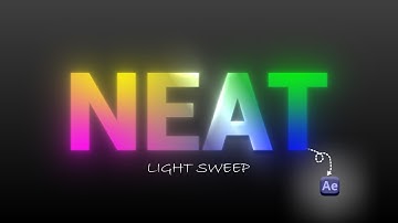 Light Sweep Tutorial | After Effects Motion Graphics