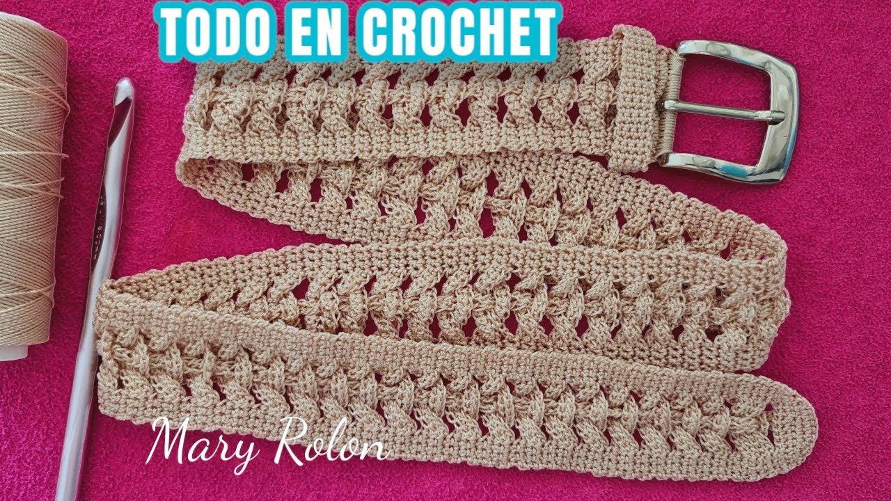 INNOVADORA IDEA de CROCHET, tejí FAJO, cinto, cinturón, nuevo patrón de crochet paso paso