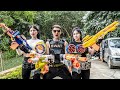 Ltt nerf war  the expendables seal x warriors nerf guns fight dr lee crazy destroy swats vacation