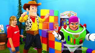 Toy Story Woody Has A Hair Taken And Is Helped By The Istant And Buzz