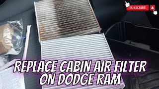 HOW TO REPLACE YOUR CABIN AIR FILTER || DODGE RAM
