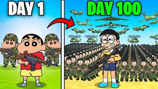 Build The BIGGEST ARMY To Win! Shinchan VS Nobita screenshot 3