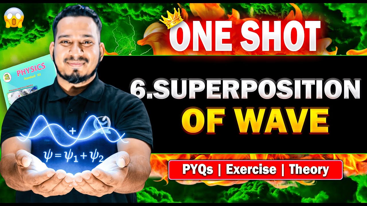 🔥ONE SHOT #6 Superposition of Waves Complete Detailed revision # ...