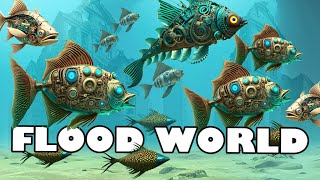 FLOOD WORLD | explore underwater cities teeming with alien life | Animation with Relaxing Music
