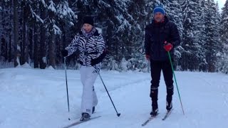 Лыжный спорт. Беговые лыжи. Тренировка новичка | Мария Жаркова