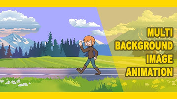 Parallax multi background animation using CSS - walking man on road animation using CSS