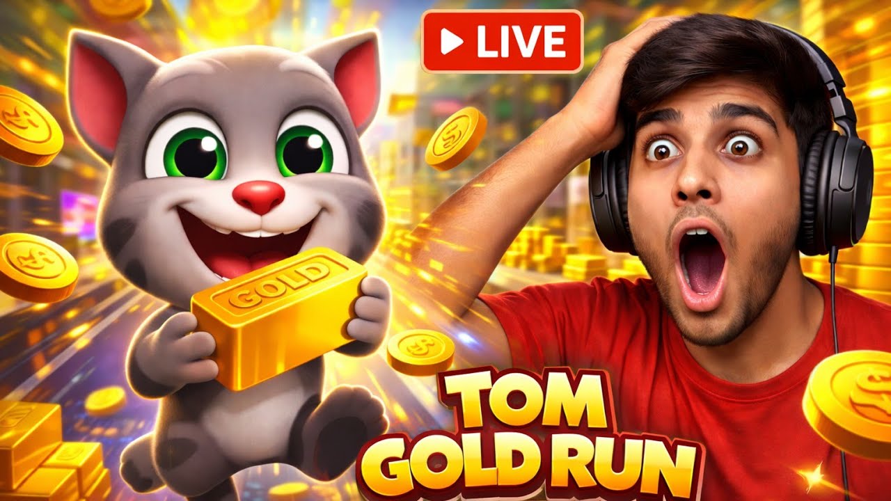 TOM GOLD RUN LIVE 🔴 | Crazy Chase Gameplay | Non Stop Action! Day 3