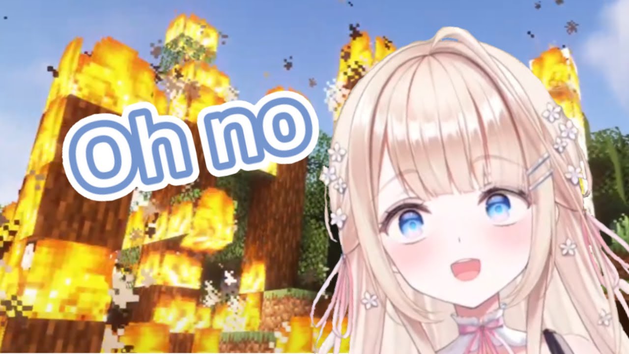 [MINECRAFT] Fire went out of control and burn down Peo's forest