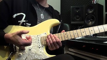 Hybrid picking, three string patterns guitar lesson