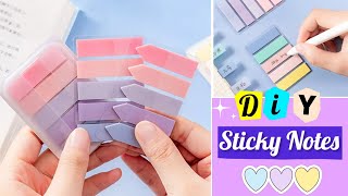 How to make sticky notes (without double sided tape) at your home _ DIY Sticky notes