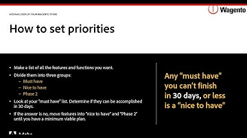 FAST TRACK Your Move to Magento | How to Set Priorities