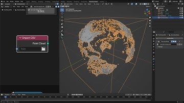Geometry Nodes Import CSV Node! (Blender 4.5 Experimental)
