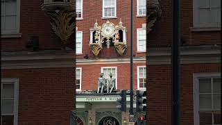 Fortnum & Mason Fancy People Clock Ringing - Luxury Store Piccadilly Area Of London