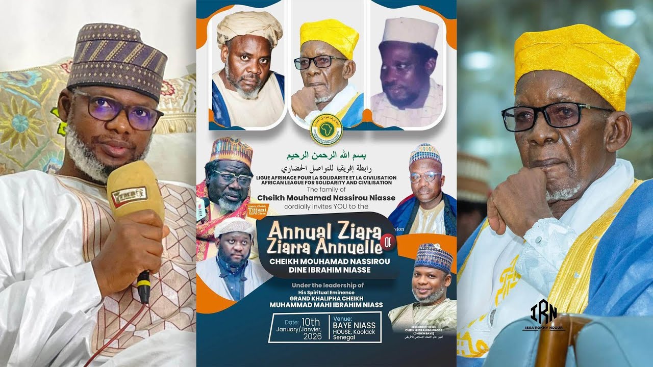 En Direct Leona Niassen Ziara Cheikh Mouhadou Nasirou Ibrahim Niass Édition 2026