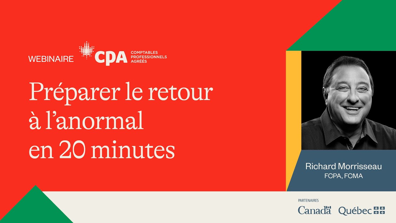 Webinaire CPA | Préparer le retour à l’anormal en 20 minutes - YouTube