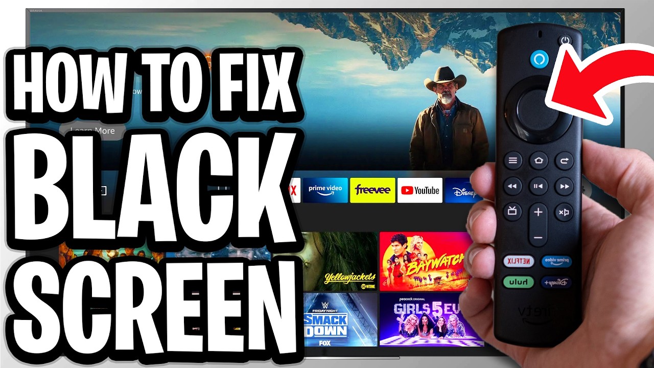 How To Fix Black Screen On Amazon Fire TV Stick - Step By Step - YouTube