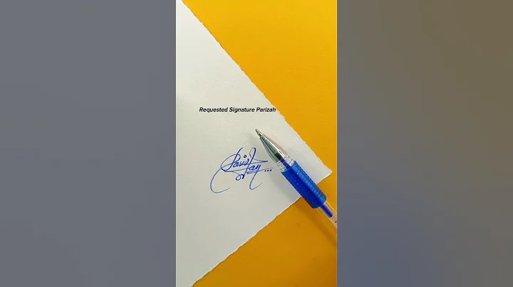 Parizah Signature Design | How To Sign The Letter P #shorts