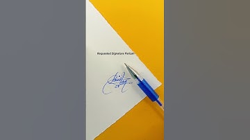 Parizah Signature Design | How To Sign The Letter P #shorts