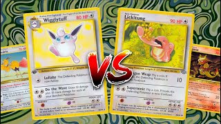 Lickitung vs. Wigglytuff Do the Wave - Pokémon TCG 1999 Base - Fossil Game