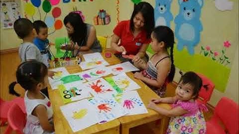 1 ngày làm việc của cô giáo mầm non