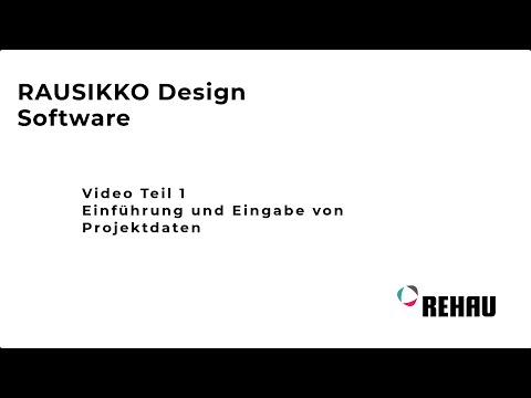 Software RAUSIKKO DESIGN: Einführung und Eingabe von Projektdaten