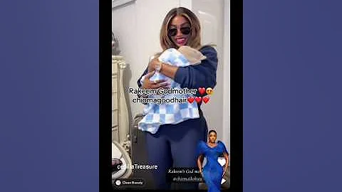 Chiomagoodhair visits her Godson baby Rakeem and Priscilla Ojo in Canada