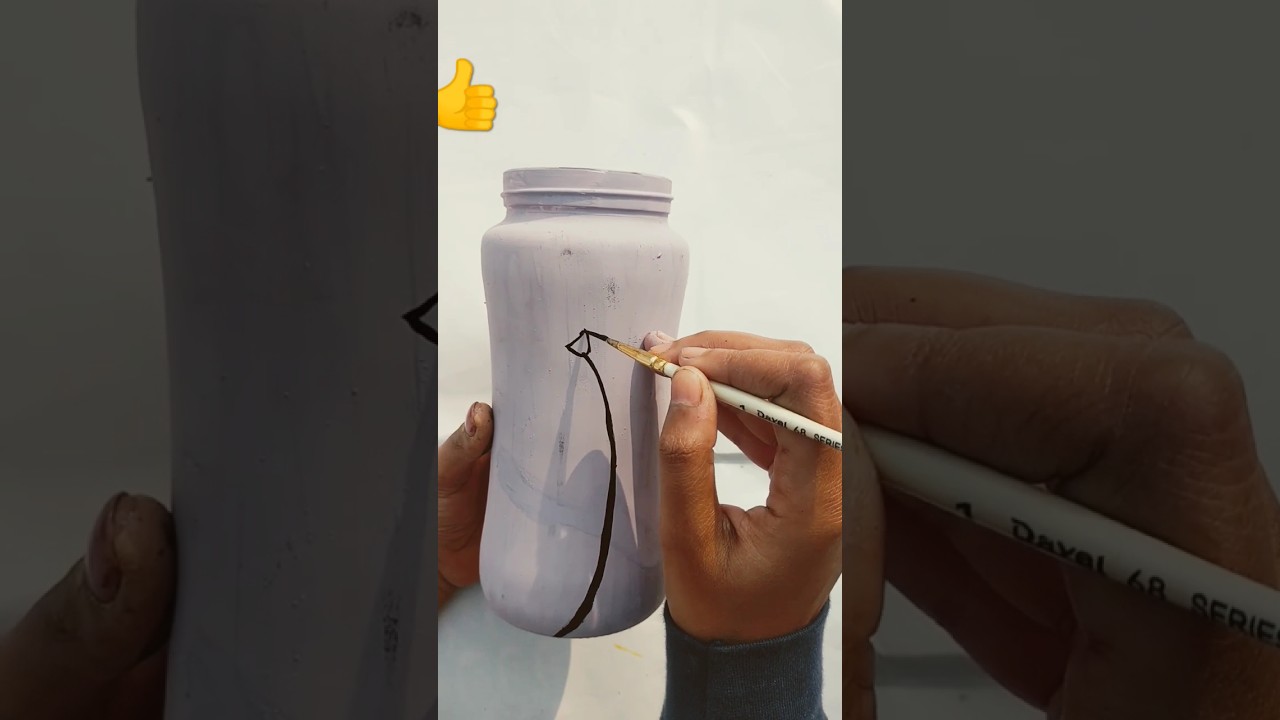 warli painting on glass bottle ❤️