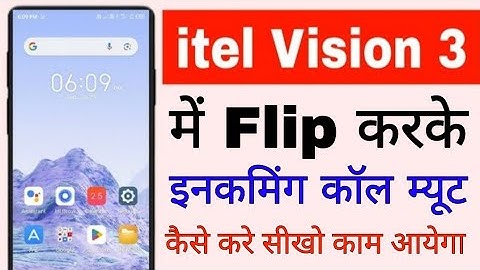 itel vision 3 me flip karke incoming call mute kaise kare।itel vision 3 flip mute on/use kaise kare