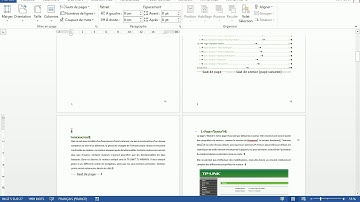 Numérotation page d