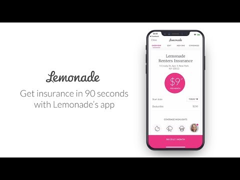 The Lemonade App | Renters & Homeowners Insurance Powered by Tech