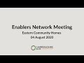 Ech enablers network meeting  4 august 2020