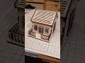 xTools1でドールハウス制作　#diy #レーザーカッター #ミニチュア #miniture