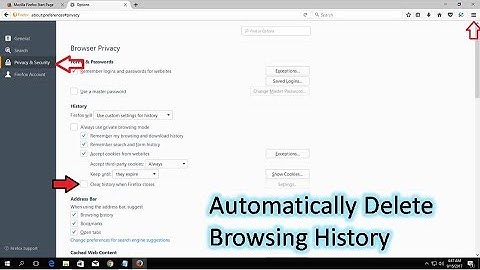 Mozilla Firefox Browsing History Automatically Delete When Close without Any Software