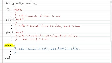 MATLAB Lecture - Conditionals (if/elseif/else Statements)