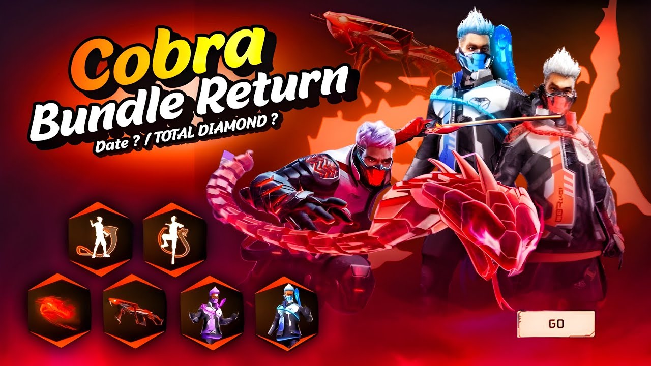 Cobra Bundle Return, Date, Total Diamond 😮💥| free fire new event| ff new event| new event free fire