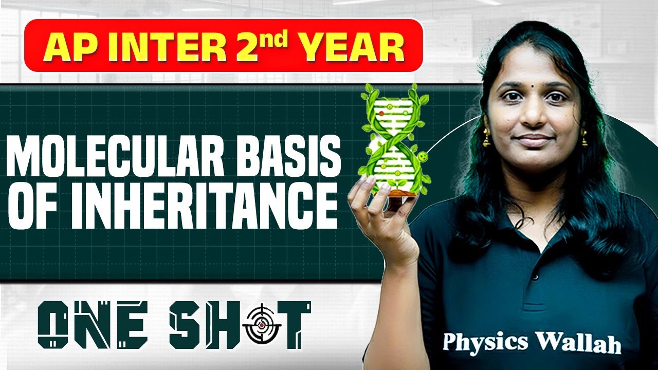 Molecular Basis of Inheritance One Shot in Telugu | AP Inter 2nd Year | Botany | IPE & EAPCET