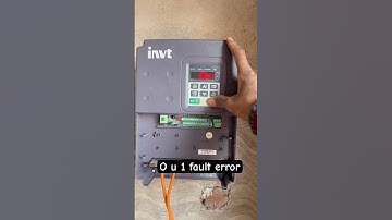 Ou1 fault error VFD #solarenrgy #solarservice