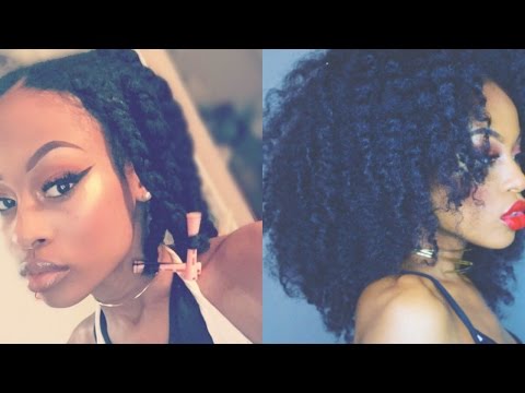 Three Strand Twist Out | Natural Hair 