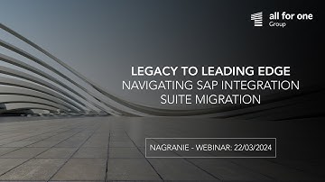 Legacy to Leading Edge: Navigating SAP Integration Suite Migration